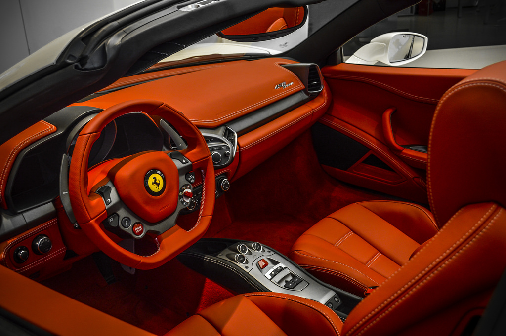 ferrari 458 red interior