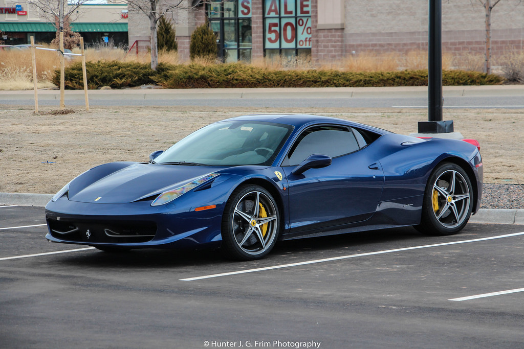 ferrari 458 TDF blue