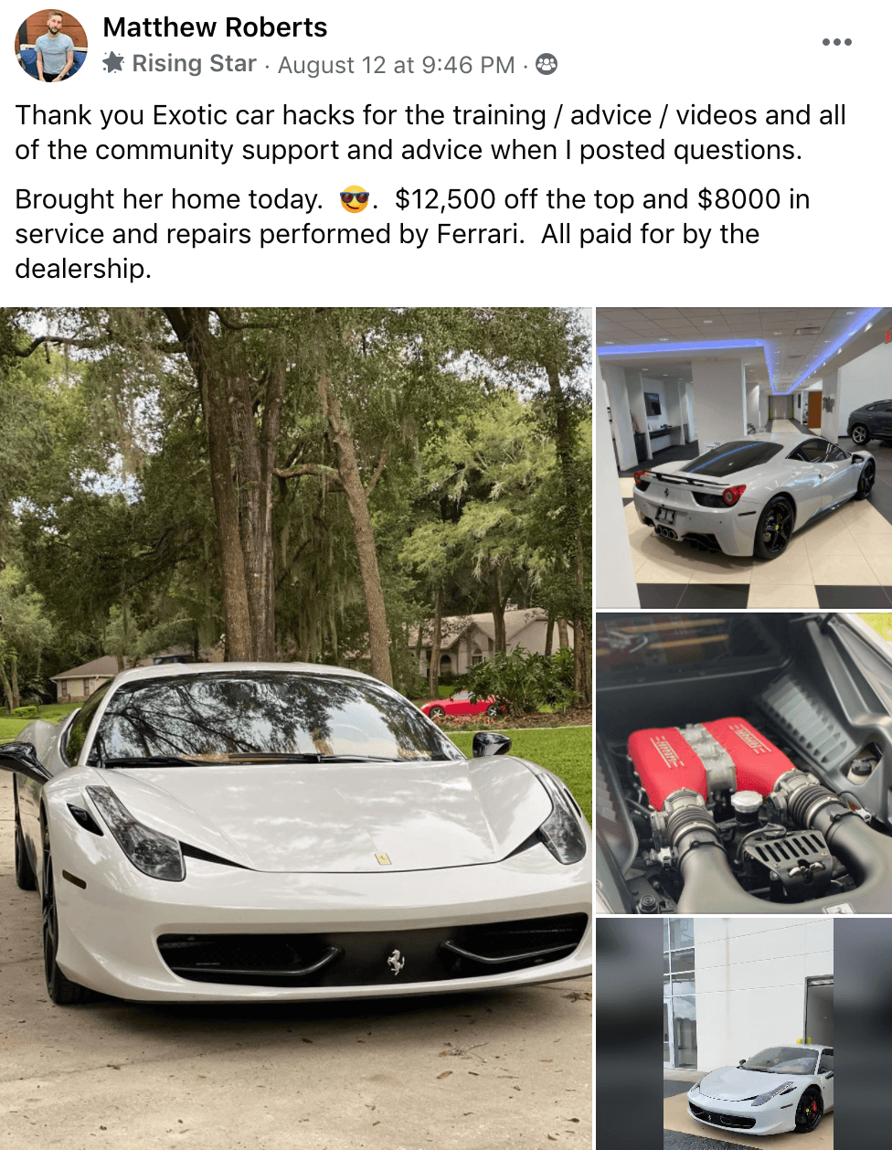 Matthew Ferrari 458