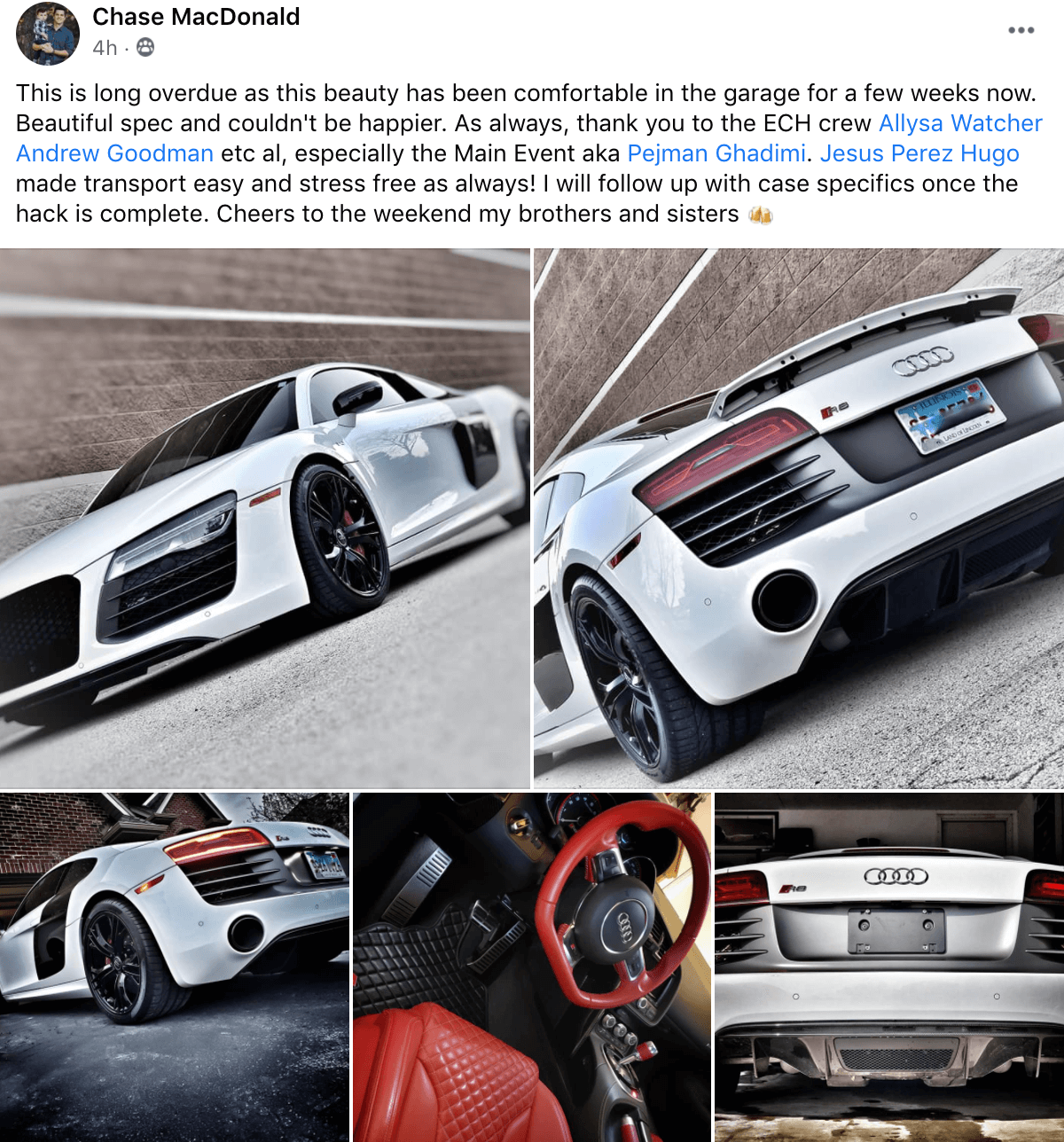 Chase macdonald - audi r8