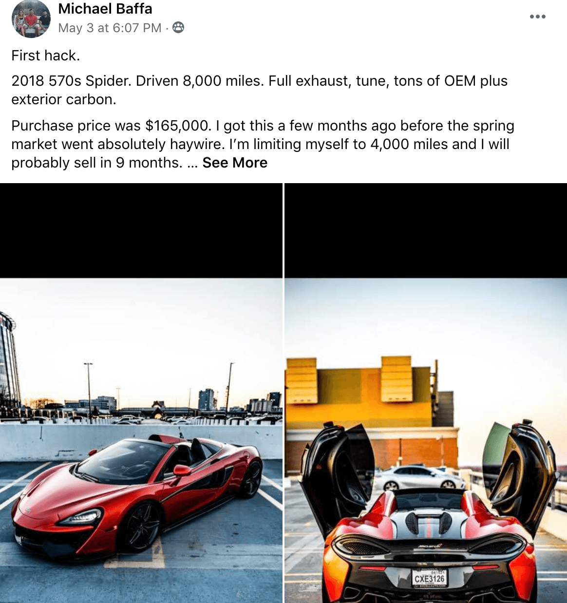 Michael Baffa - Mclaren 570s spider