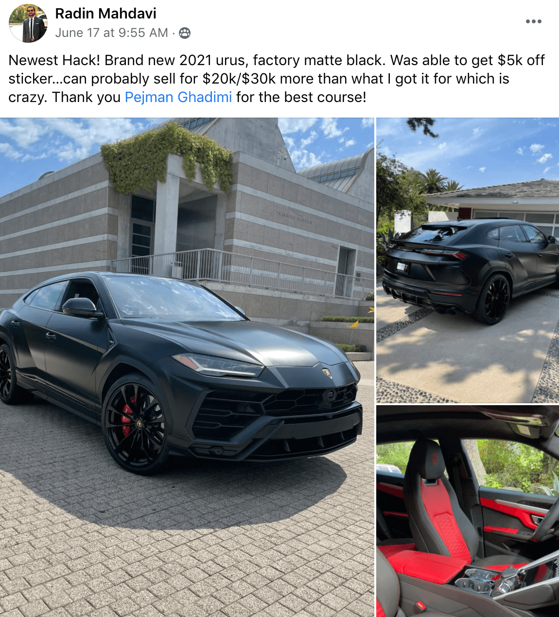 Radin Mahdavi - Lambo Urus