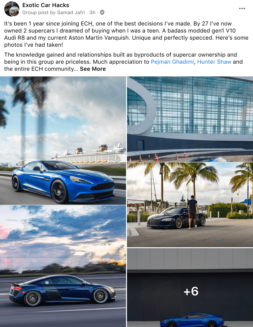 Samad Jafri - Audi R8, Aston martin Vanquish