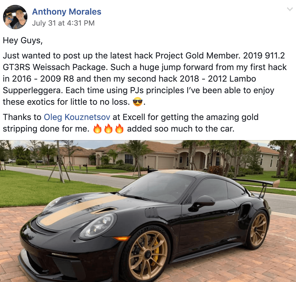 Anthony - Porsche GT3 RS