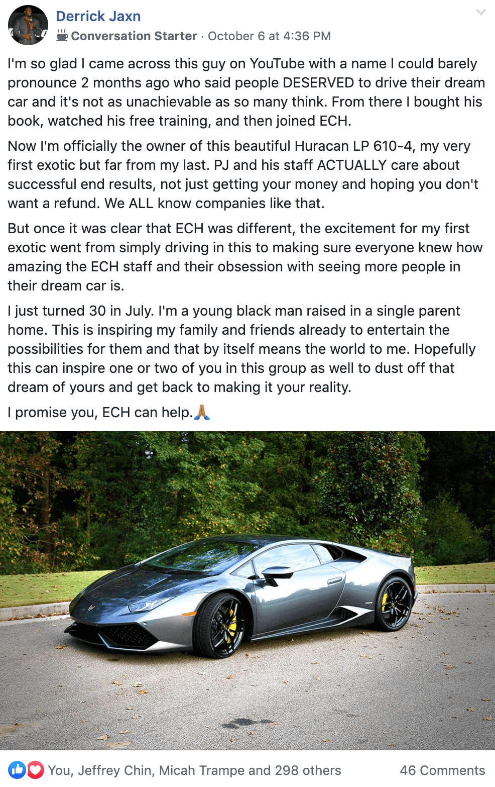 Derrick - Lambo Huracan