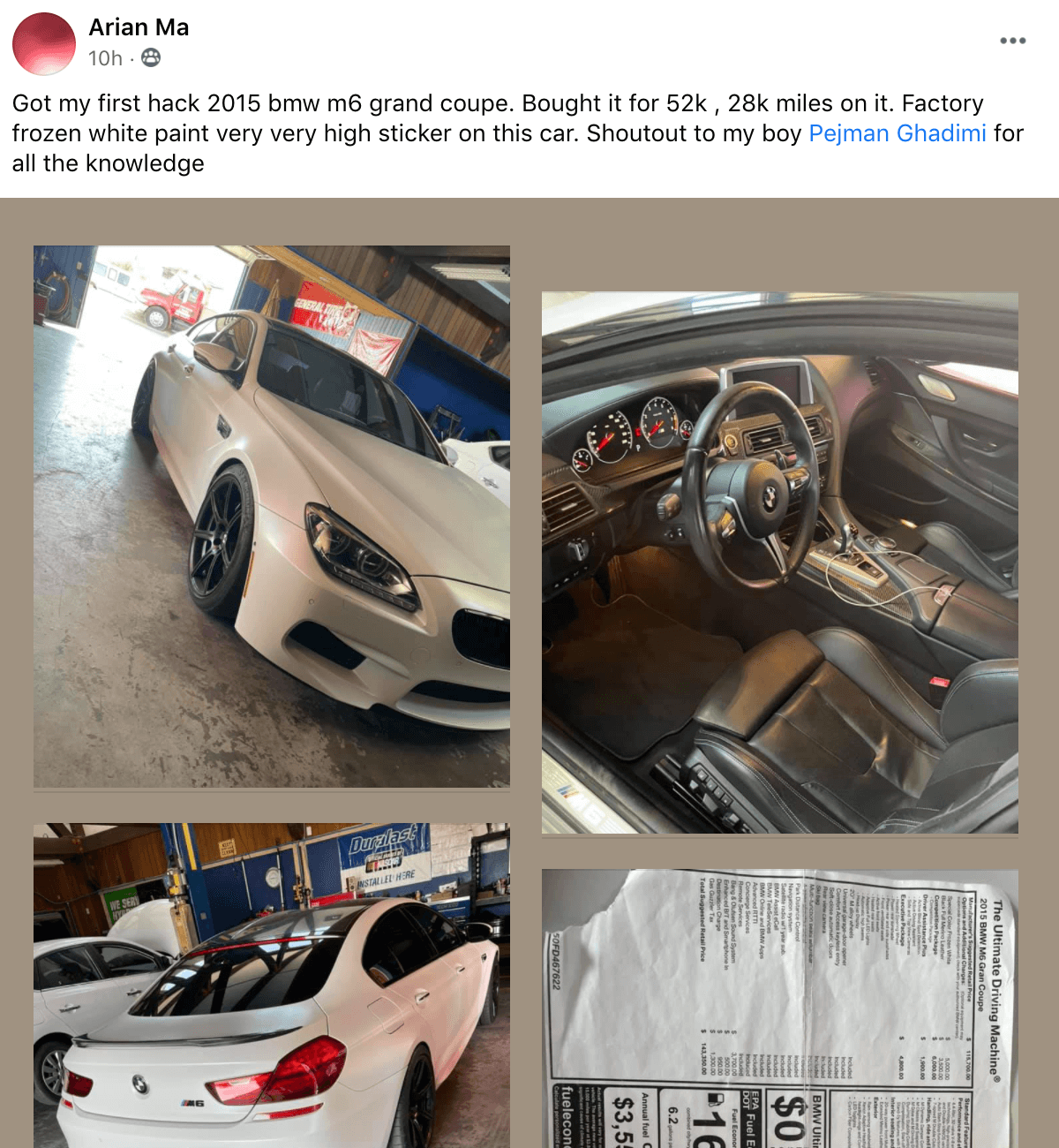 Arian - BMW M6 grand coupe