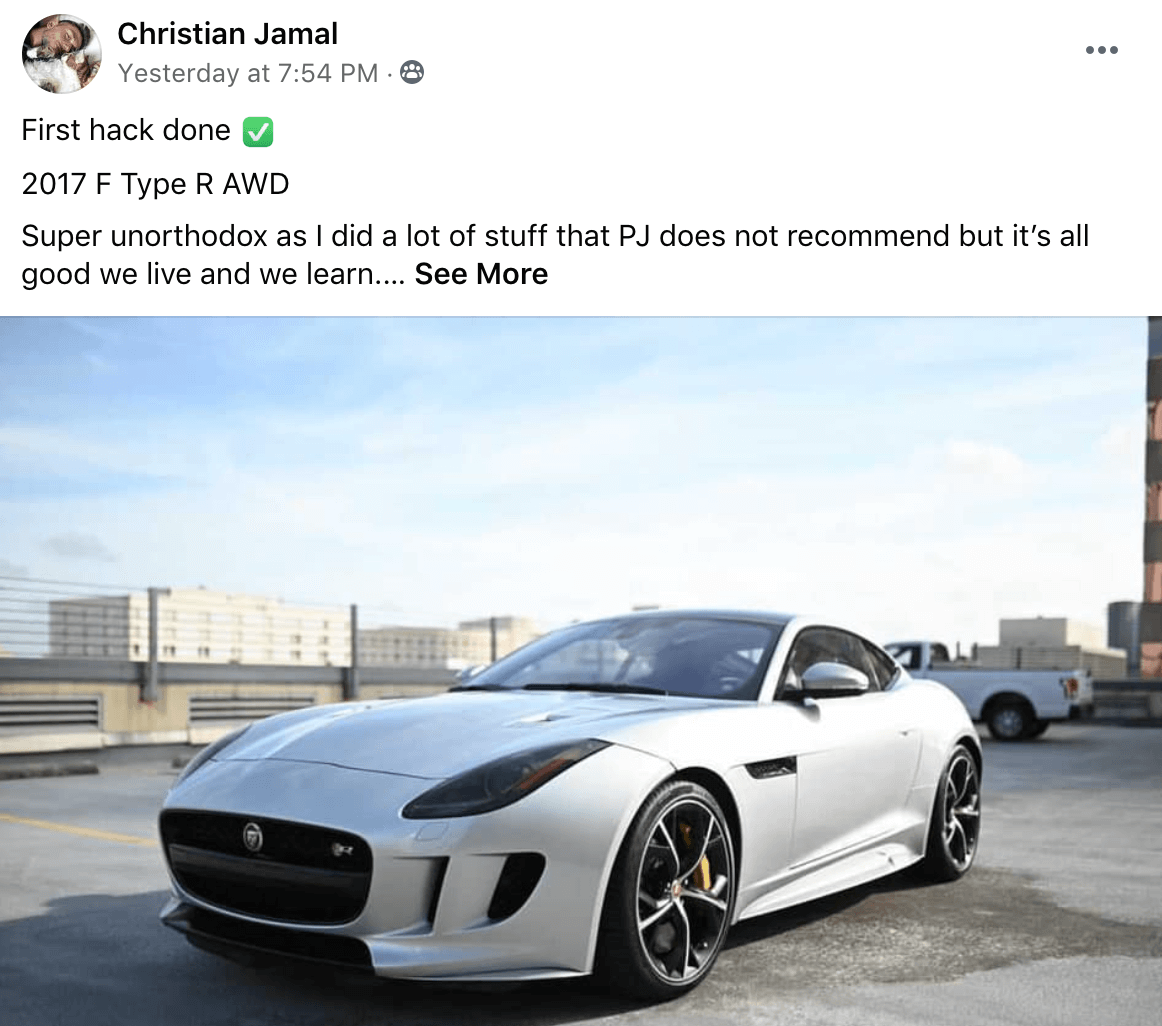 Christian Jamal - Jaguar F type R AWD
