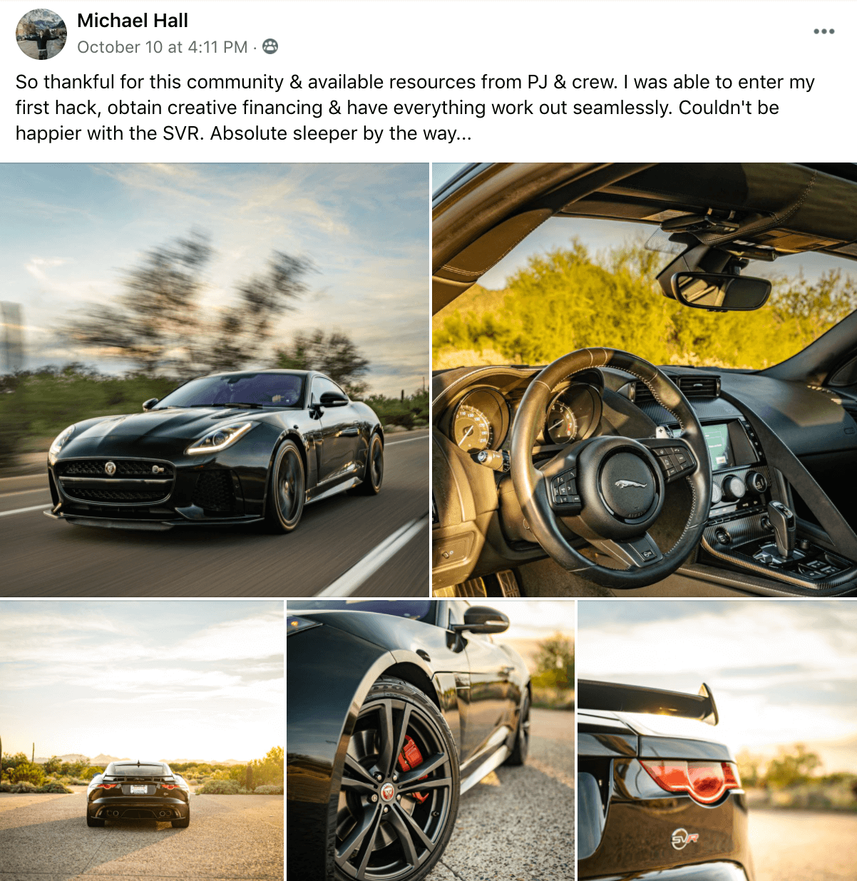 Michael Hall- Jaguar SVR