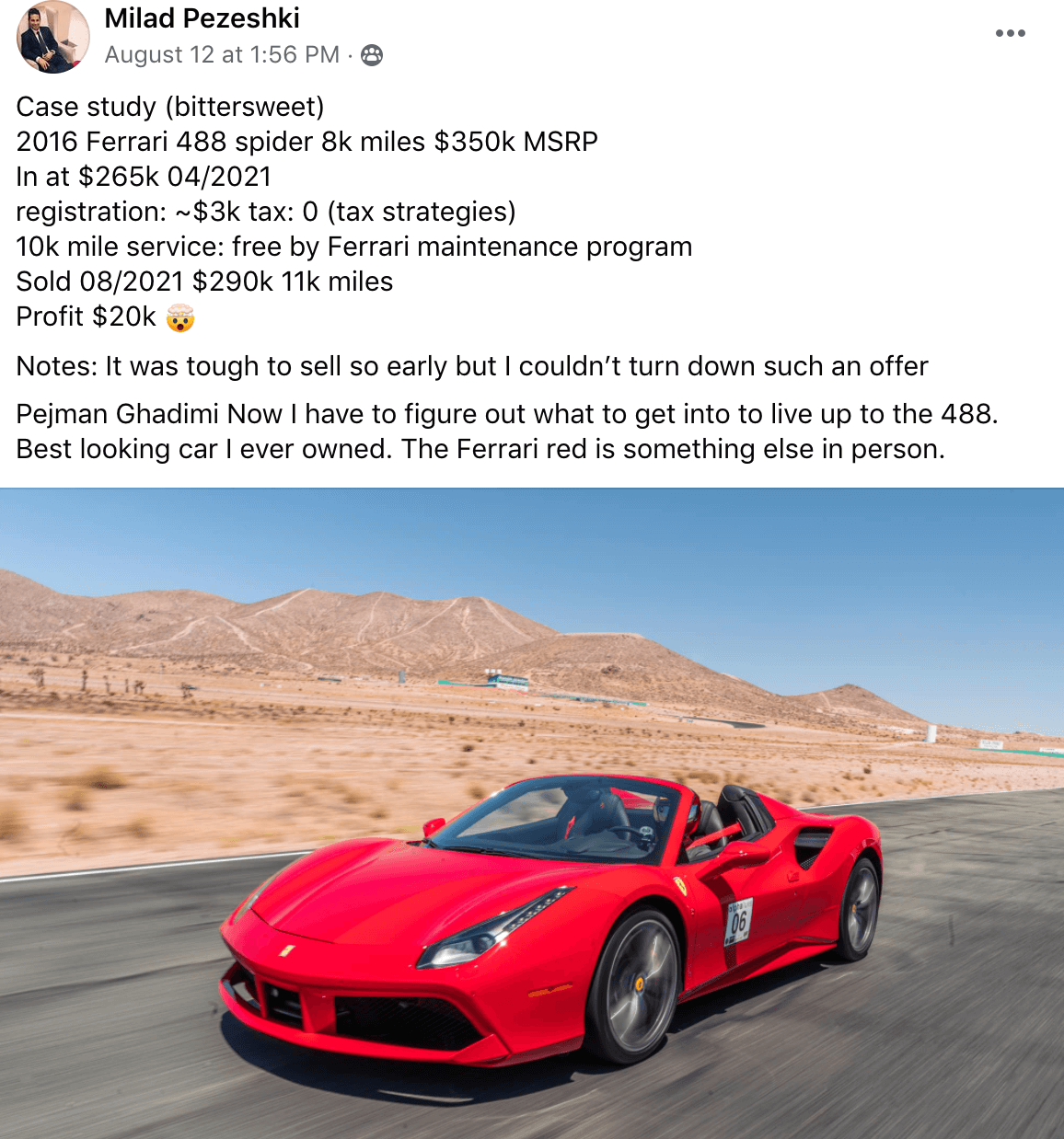 Milad Pezeshki - Ferrari 488 CS
