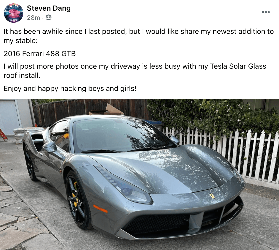 Steven - Ferrari 488