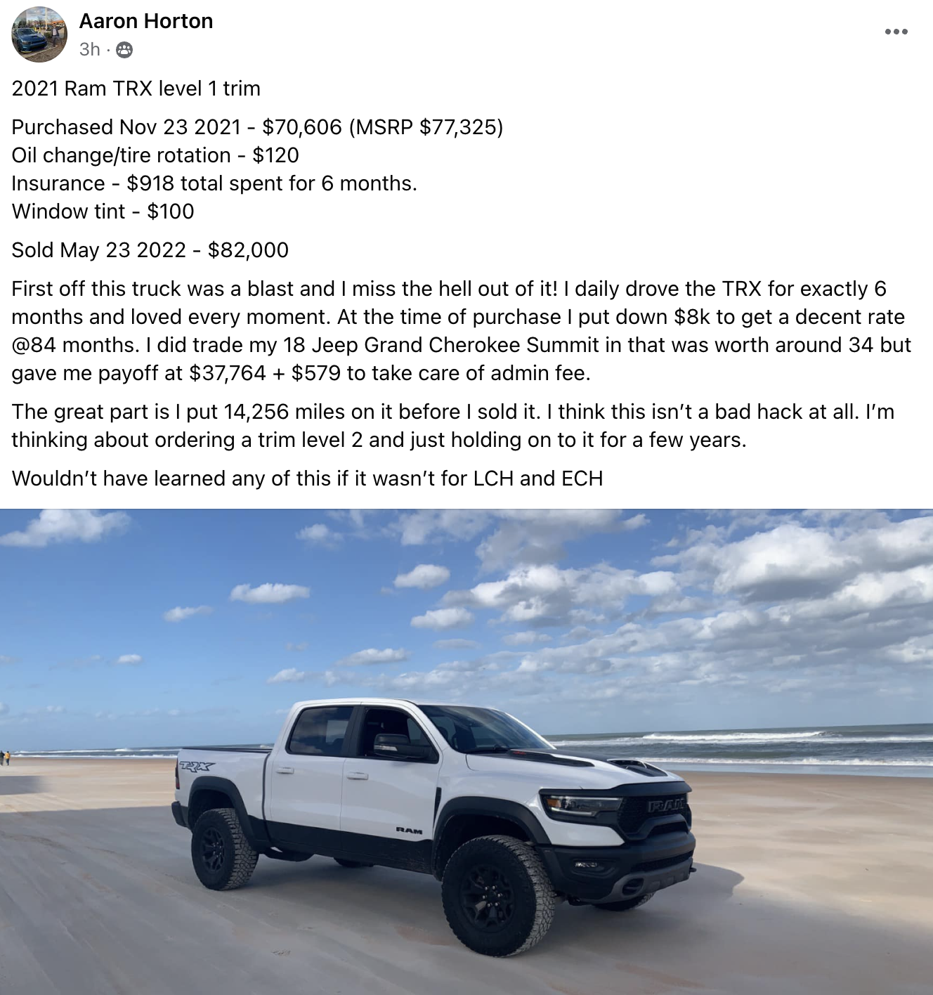 Aaron - Ram TRX CS - LCH