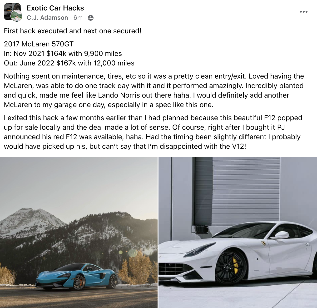 C.J. - Mclaren 570GT CS