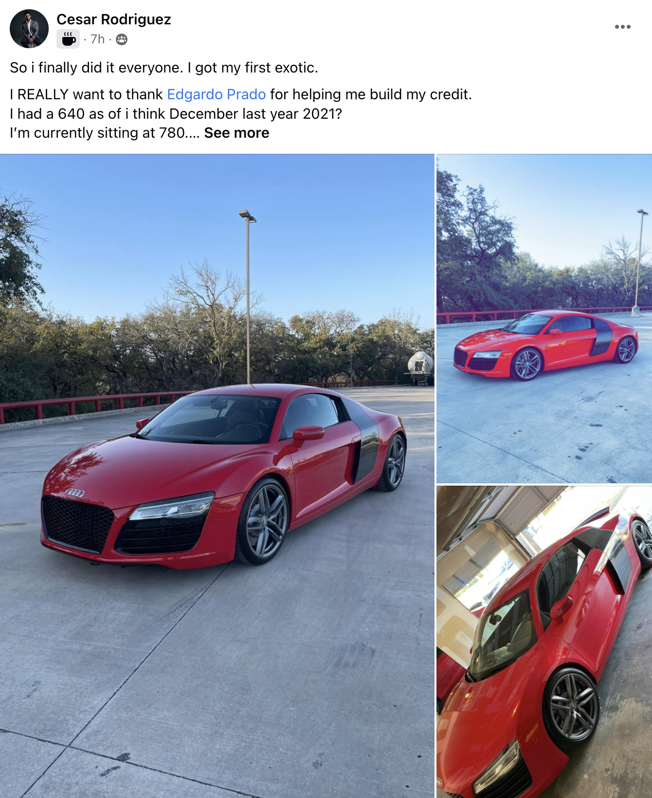 Cesar - Audi R8 CREDIT