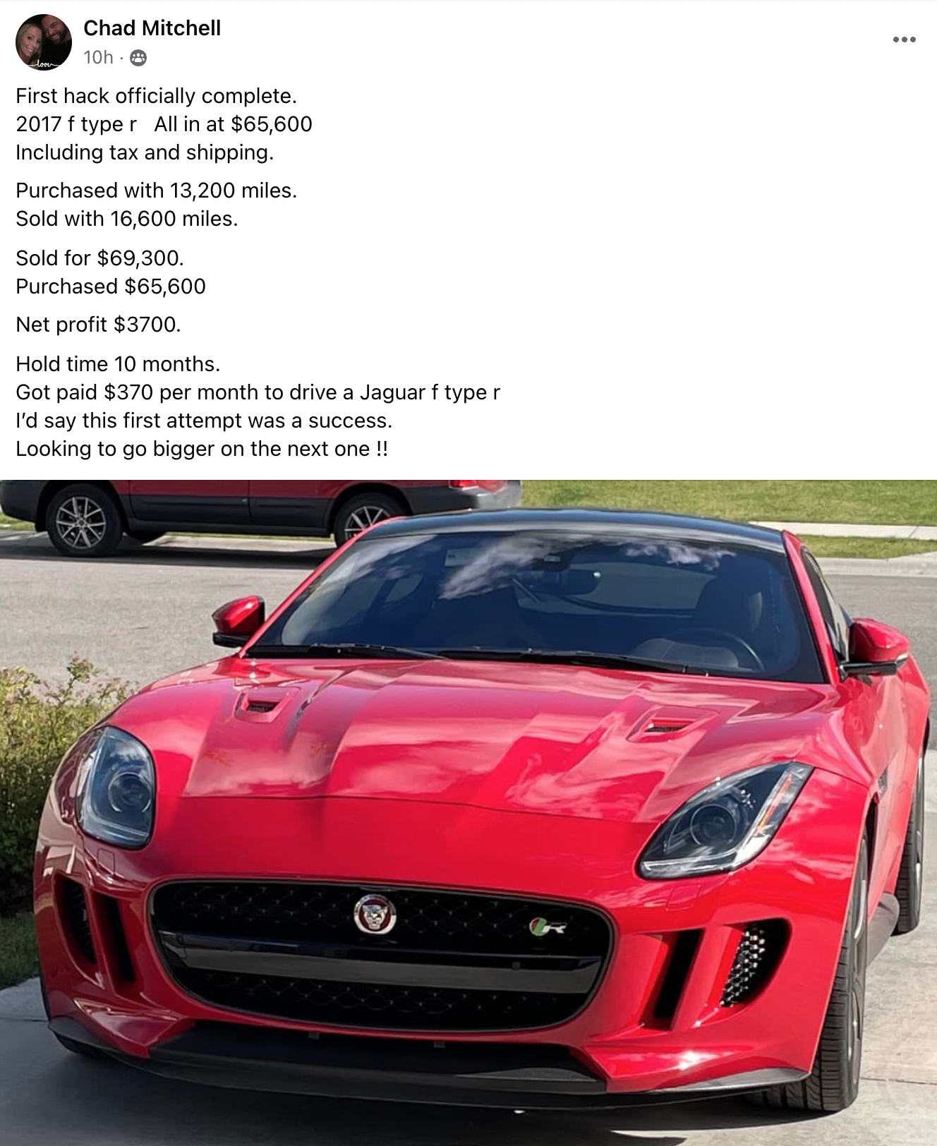 Chad - Jaguar F Type CS
