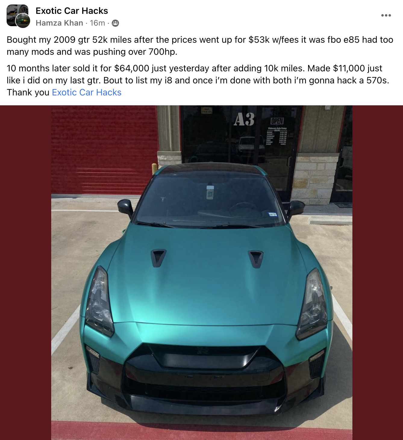 Hamza - Nissan GTR CS