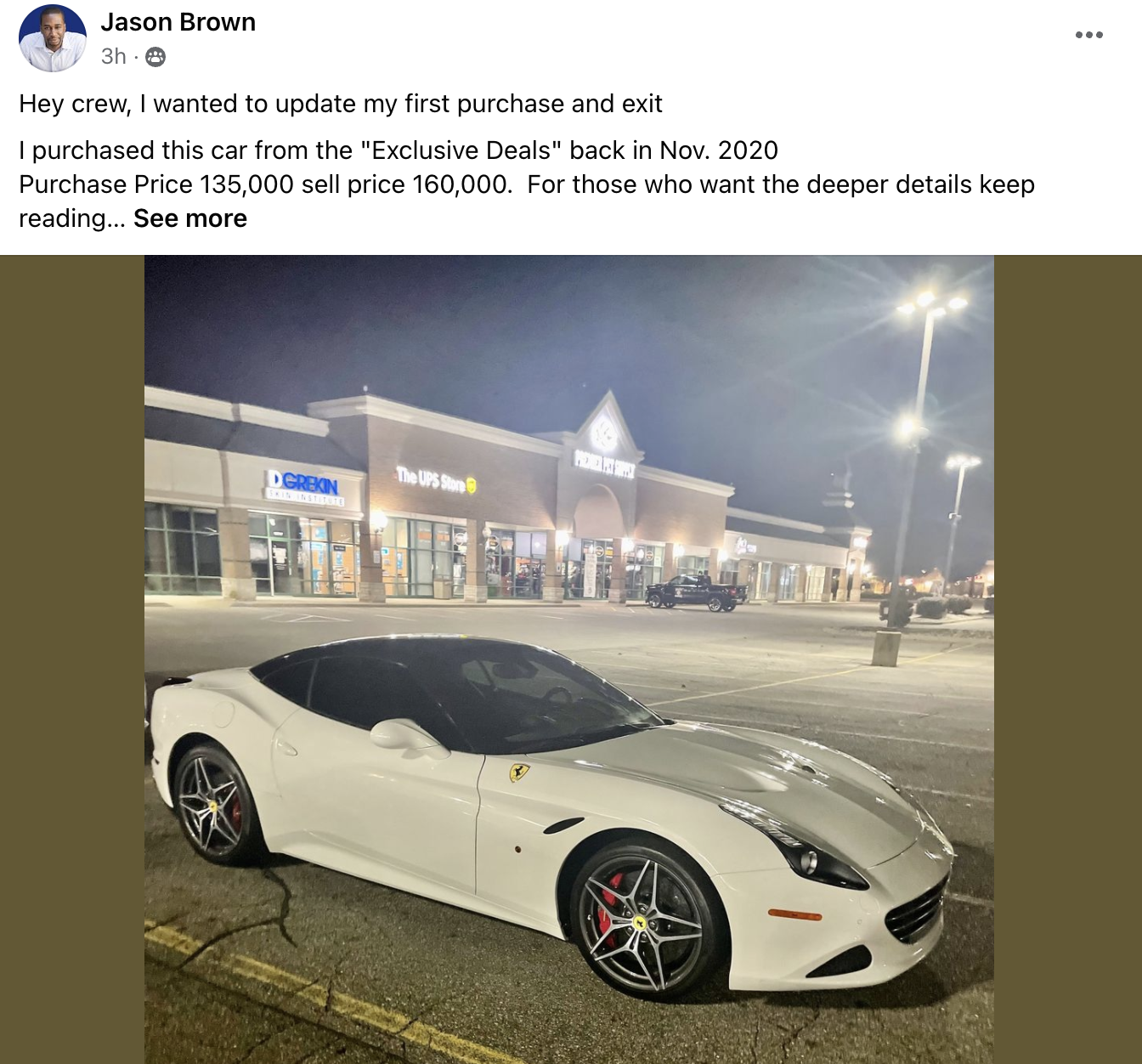 Jason - Ferrari Cali T CS