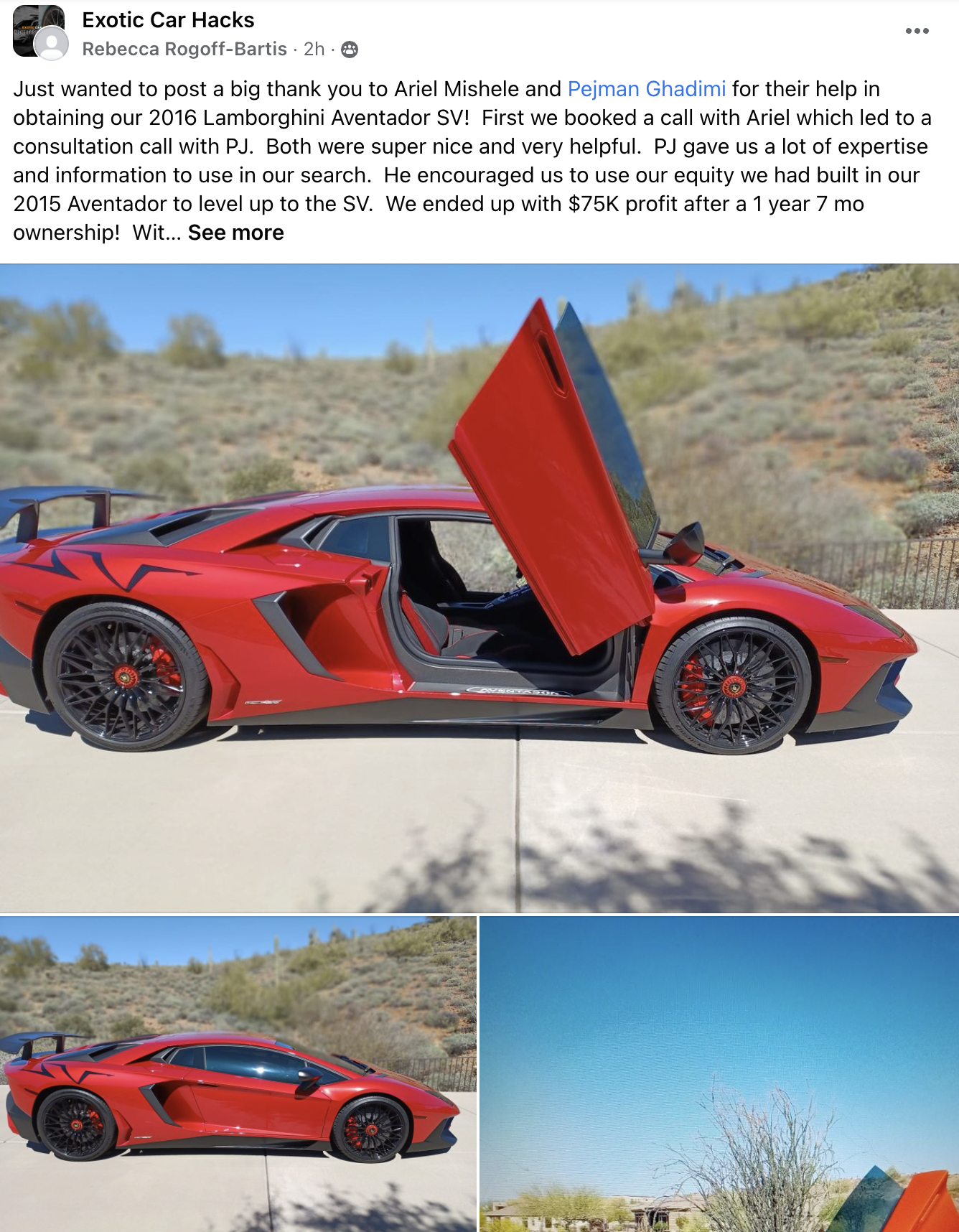 Rebecca - Lamborghini Aventador SV CS