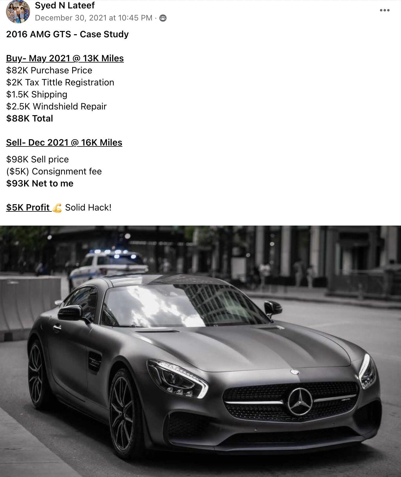 Syed - AMG GTS CS
