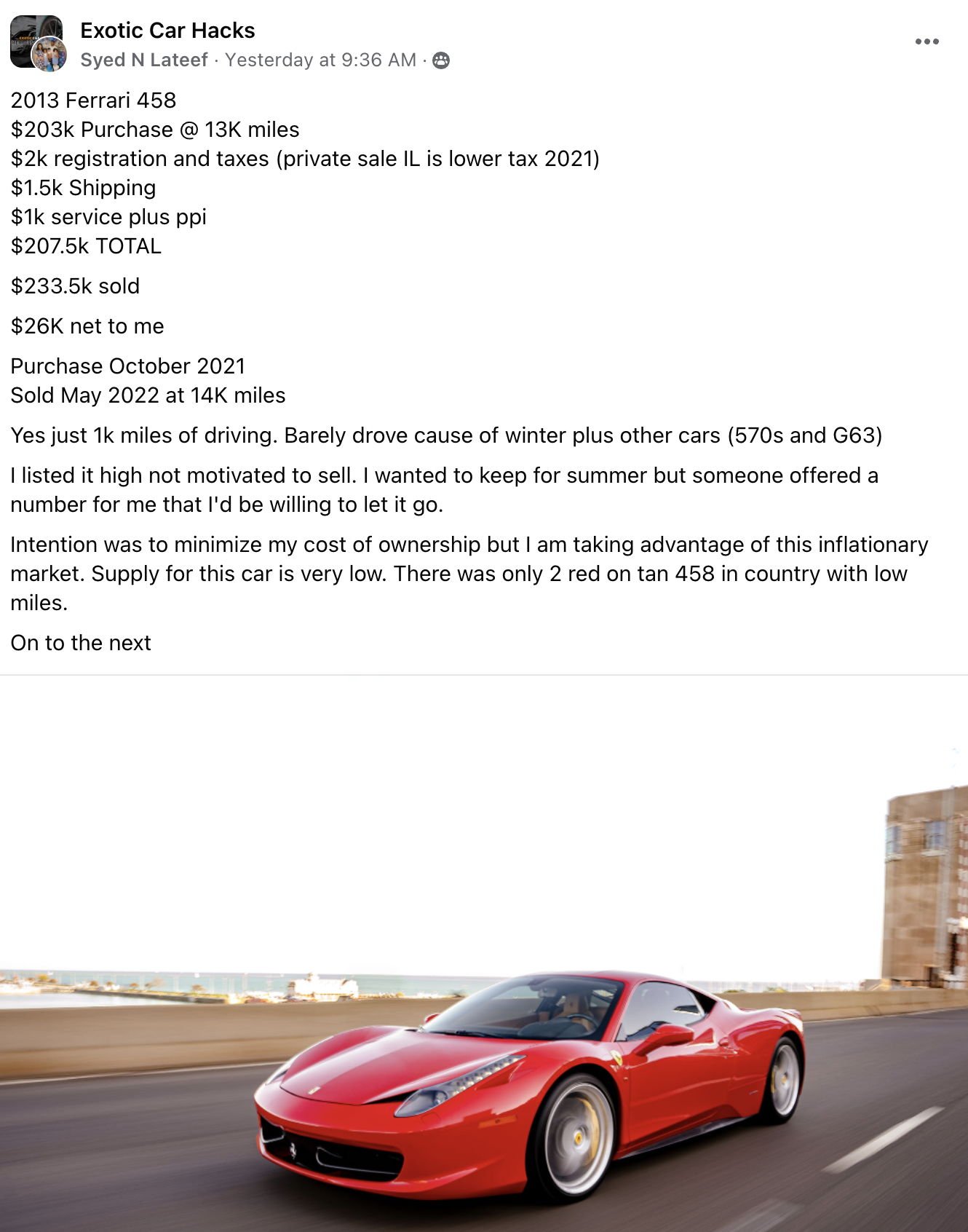 Syed - Ferrari 458 CS
