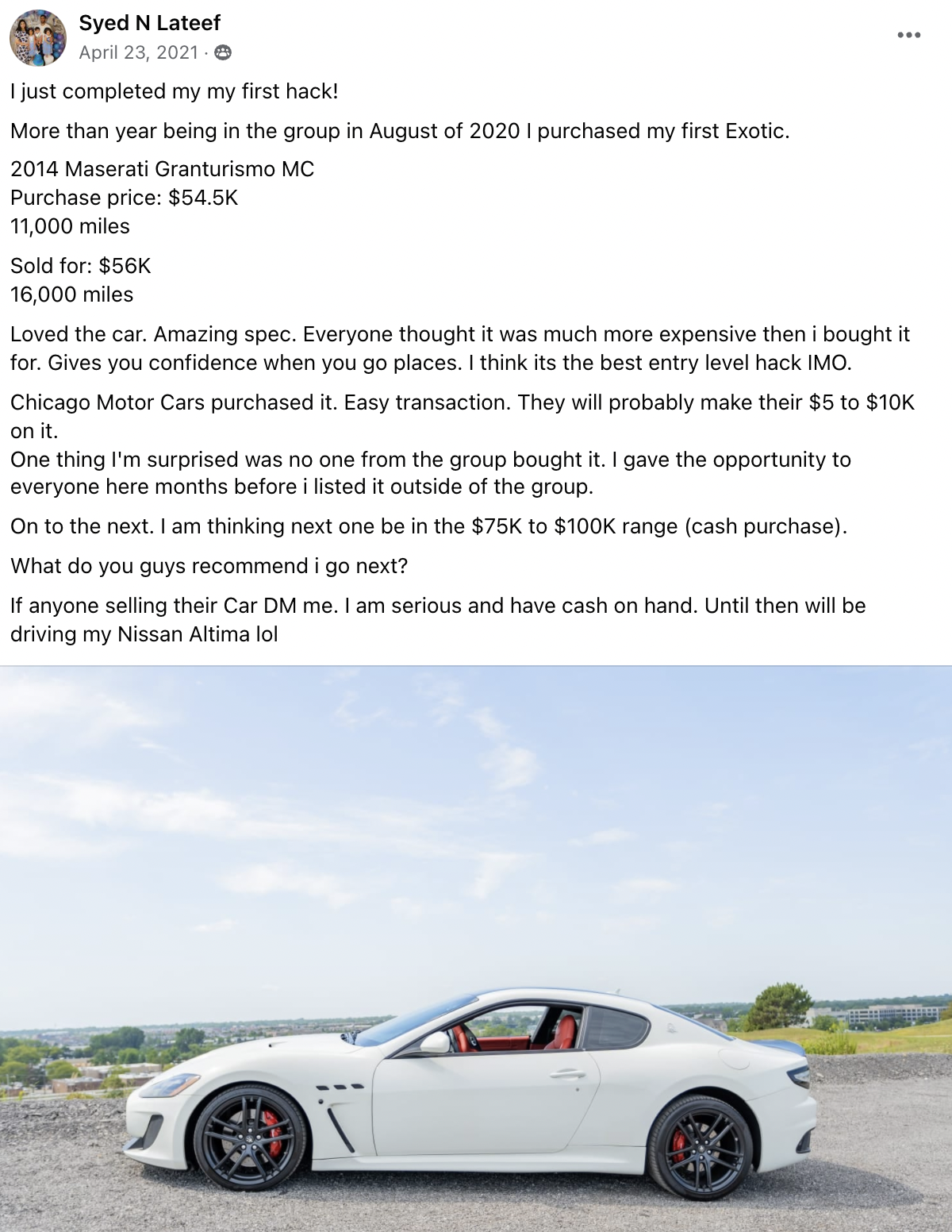 Syed - Maserati CS