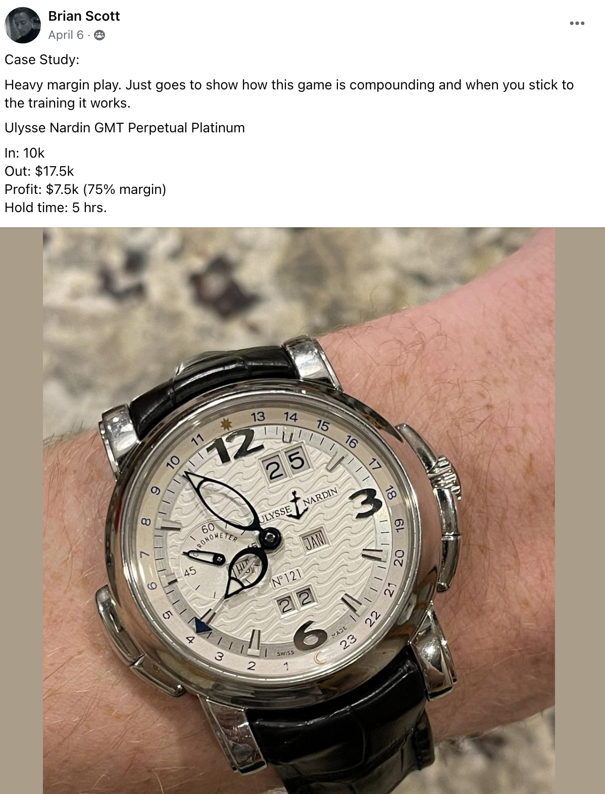Brian - Ulysse Nardin GMT CS