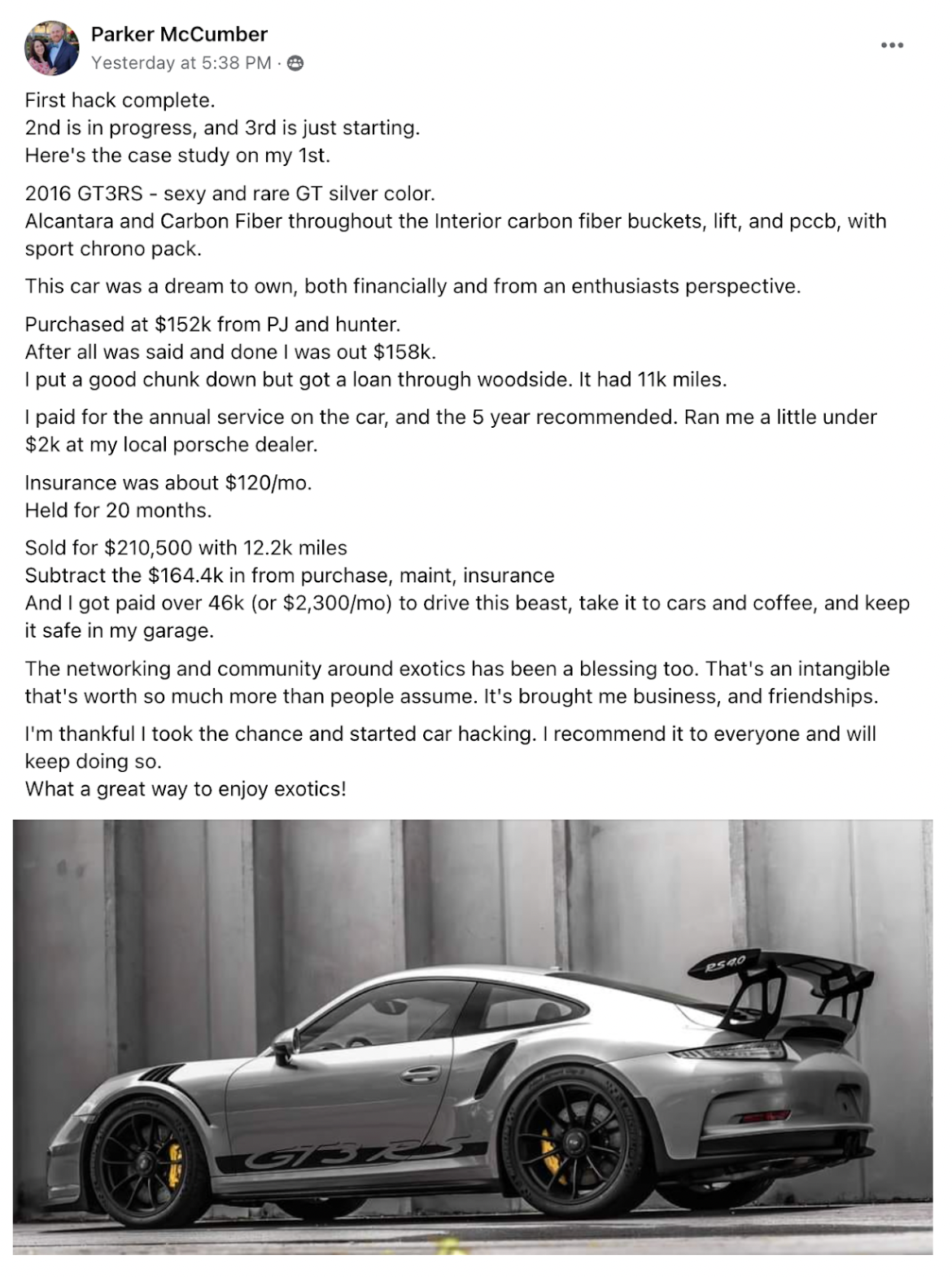 Parker - Porsche GTRS CS